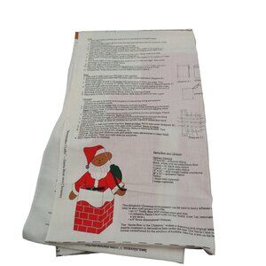 Cranston Keepsake Crafts Santa Bear and Chimney cut and sew
